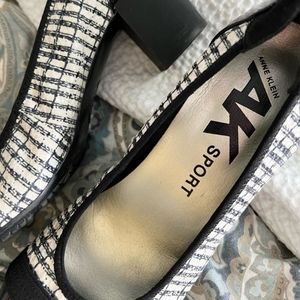 Anne Klein Black and White Block Heel